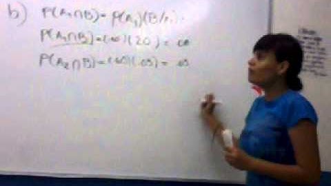 teorema de bayes probabilidad de b e intersecciones