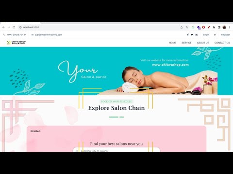 Demo(Free) - Beauty Salon Website | NodeJs | TypeScript | Redis | MongoDB