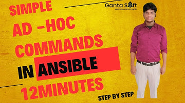 Ansible Ad Hoc Command With Examples |GantaSoft | Best Devops Training in  KPHB HYD | Ganta Srikanth