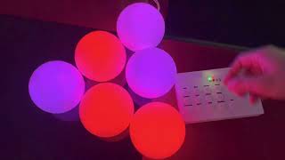 3Inch Remote Control Vinyl LED Orbs Waterproof RGB Light Up Balls for Party &amp; Events Favors