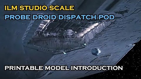 Probe Droid DISPATCH PODS studio scale filming models Versions 1 and 1 EMPIRE STRIKES BACK