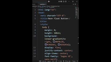Floating Neon Button with Pure CSS 😍🔥