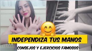 CÓMO INDEPENDIZAR LAS  MANOS EN EL PIANO 