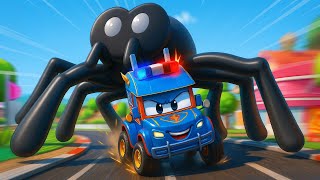 картинка: О, не! Лудият Учен променя ГОЛЕМИНАТА на ПАЯКА! Спасяване на животни