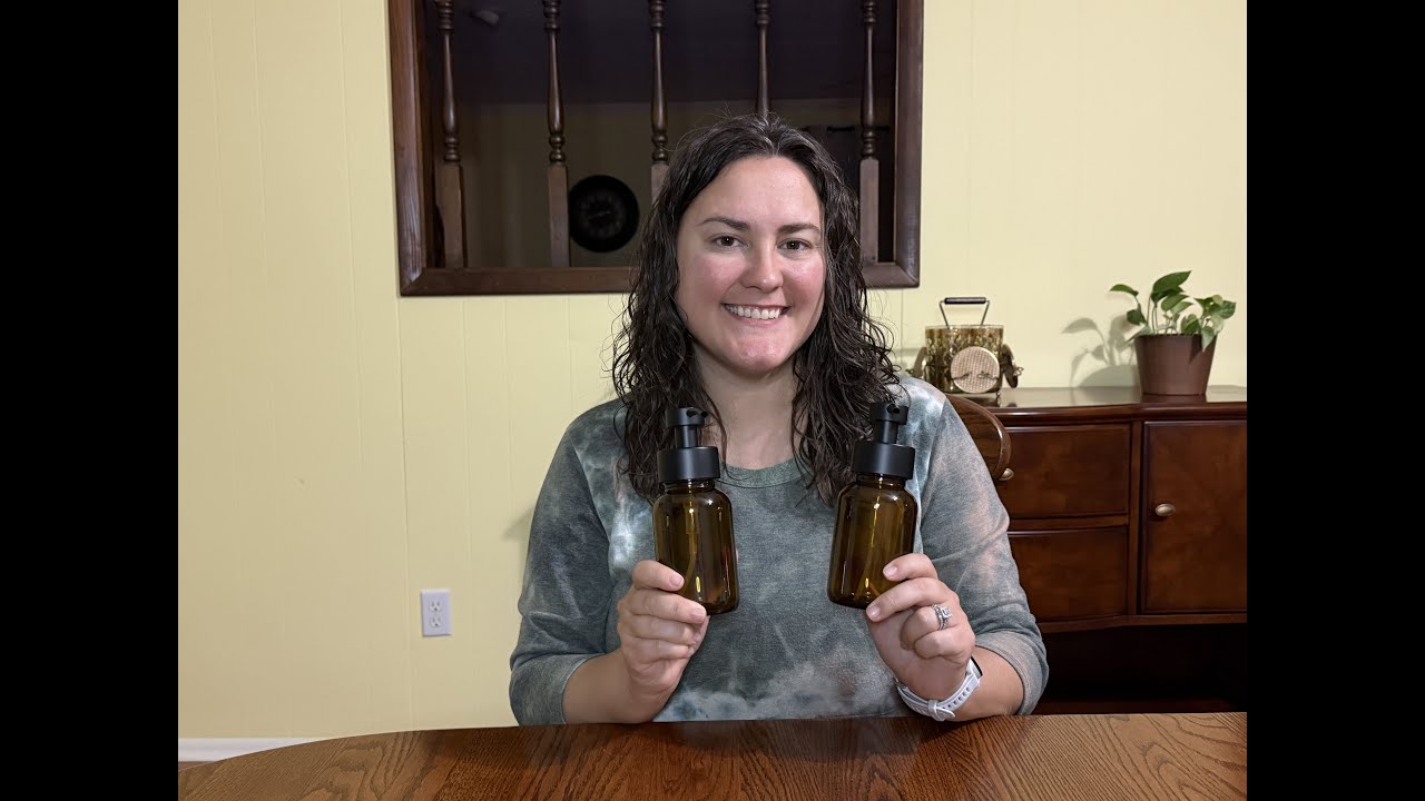 Stylish & Functional! Amber Glass Foaming Soap Dispensers