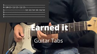 Earned It By The Weeknd Guitar Tabs