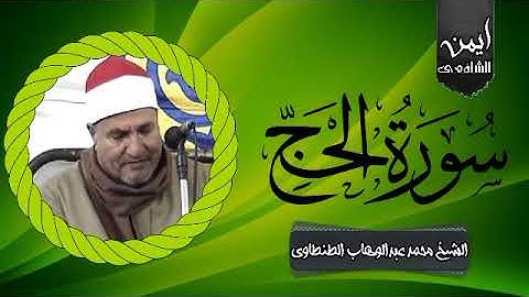 الشيخ محمد عبد الوهاب الطنطاوي ماتيسر من سورة الحج