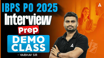 IBPS PO Interview Preparation 2025 | Crack IBPS PO Interview | Bank PO Interview By Vaibhav sir