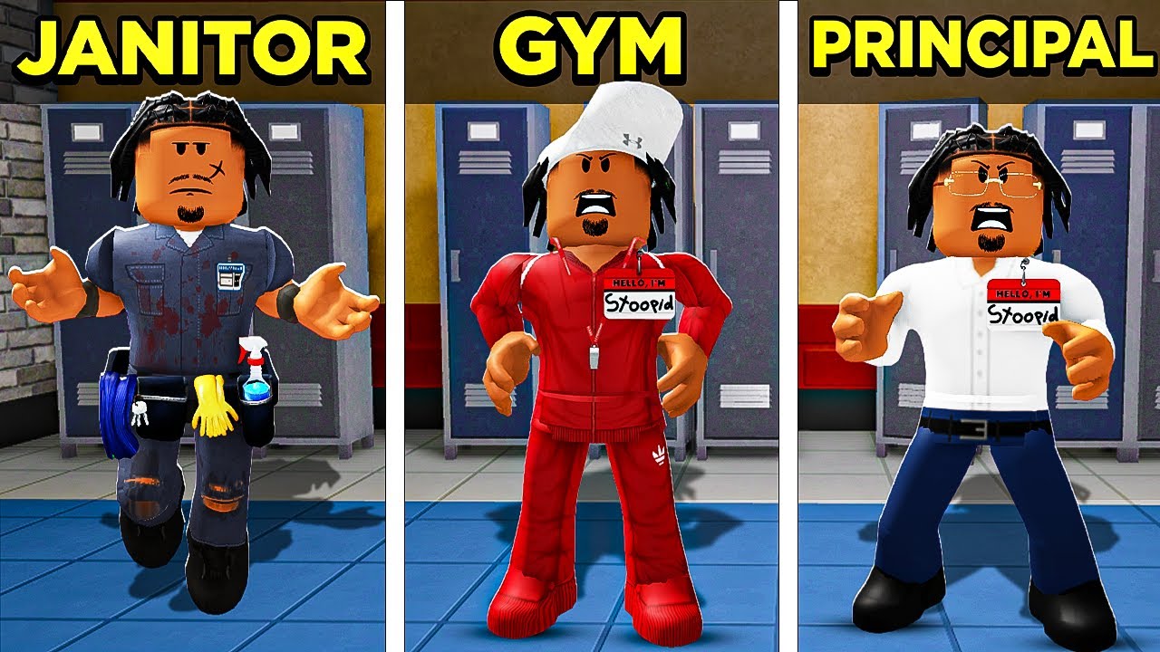 Я стал ВСЕМИ сотрудниками школы в Roblox Fight in a School..