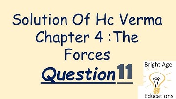 Solution Of Question 11 Hc Verma  Volume 1 Chapter 4 The Forces