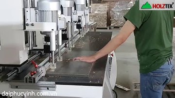 Máy Khoan Bản Lề Gỗ Công Nghiệp Holztek | Khoan Bản Lề 4 Đầu HT-4D
