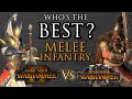 Who's the BEST Melee Infantry? WH2 vs WH3 - Warhammer 3