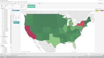 Tableau - Displaying US county level data with drill-down