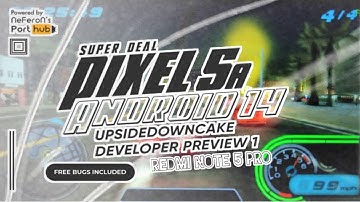 Pixel 5a di Redmi Note 5 Pro || || Install dan Review Custom Rom Android 14 || UPSIDEDOWNCAKE whyred