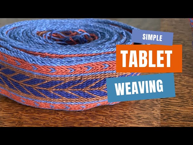 Simple tablet weaving. Pattern included! 