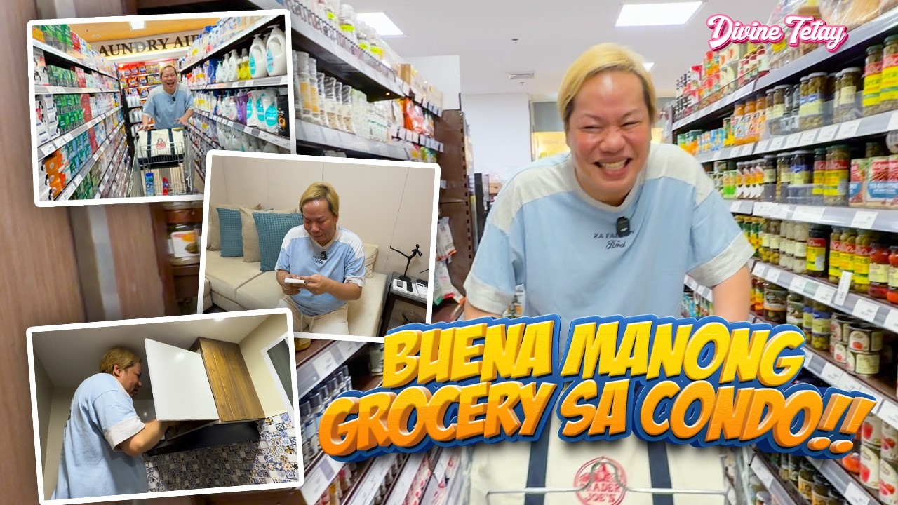 PA UNANG GROCERY FOR MY CONDO! SISIPOL KA NA LANG TALAGA! ARAY KOOO!! | DIVINE TETAY