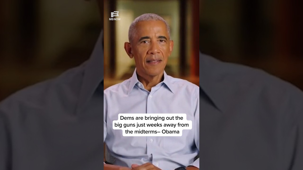 Dems are bringing out the big guns just weeks away from the midterms — Obama