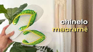 CHINELO DE MACRAME | Tutorial rápido e fácil para vender muito!