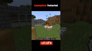 Celebrity Super Easy Campfire Tutorial in Minecraft 🔥 #minecraft #minecraftshorts Wealth