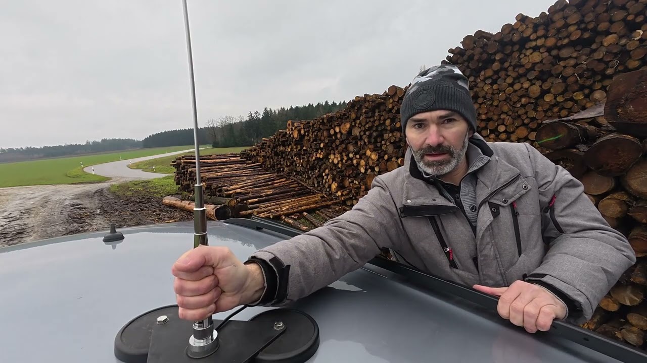 Diamond HF-40 CL, mobil antenna 7MHZ - YouTube