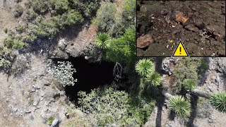 Descenso Cueva del Semidesierto (Cave in Mexico shocking find⚠) Cadáveres en Sótano Tiro de Cabras