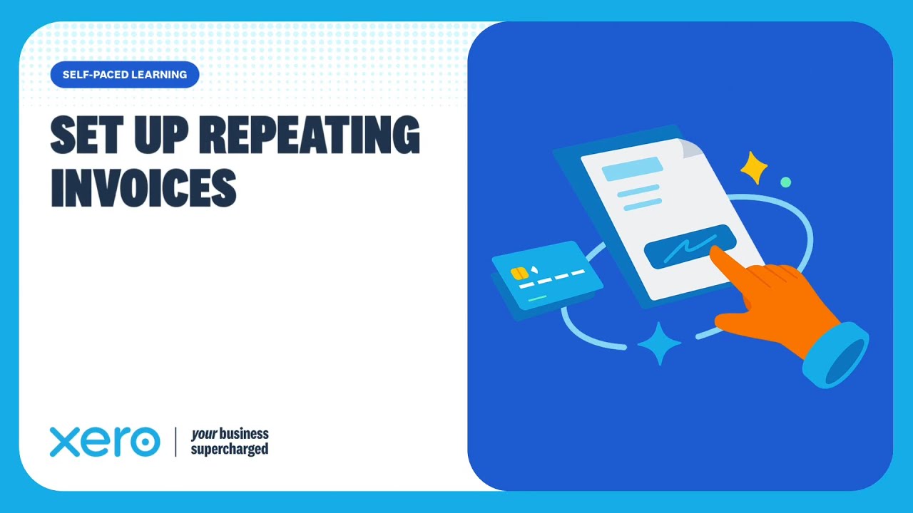 How to set up repeating invoices in Xero (recurring billing) - YouTube