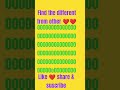 find the different Emoji ❤️#viral