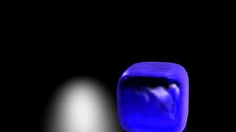 Bouncing jelly cubes on blender