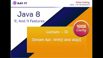 Understanding limit() and skip() Methods in Java Stream API - Tutorial by Adil Sir | Lecture - 13