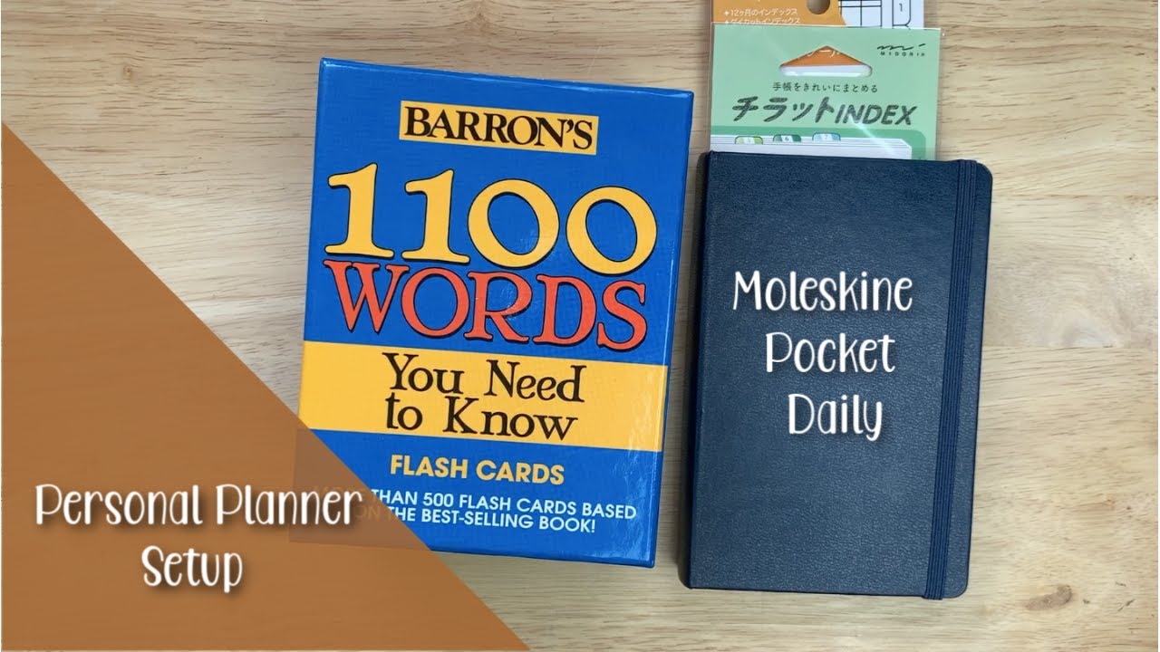 2020 Personal Planner Moleskine Daily Setup YouTube