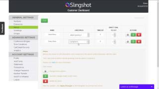 Adding a new IVR Menu to your Slingshot VoIP account
