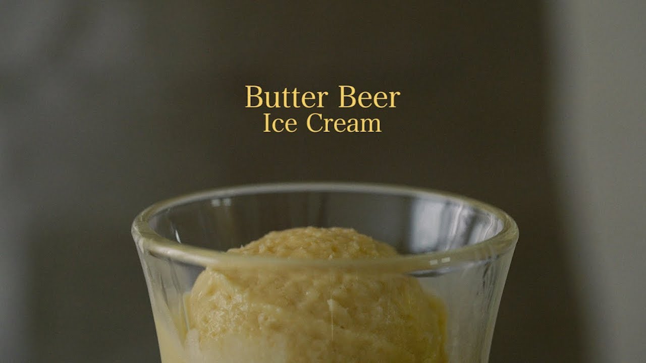 진짜 맥주로 만든 버터맥주 아이스크림?! : Harry Potter inspired Butter Beer Ice Cream | Honeykki 꿀키 | 꿀키honeykki