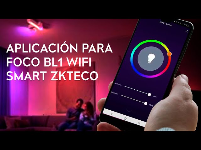 Como instalar y configurar foco inteligente Smart ZKTeco, cambiar de color  desde la aplicación 