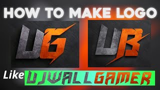 How to make logo like ujjwal gamer || ujjwal gamer logo #ujjwalgamerlogo #technogamerlogo #ubediting