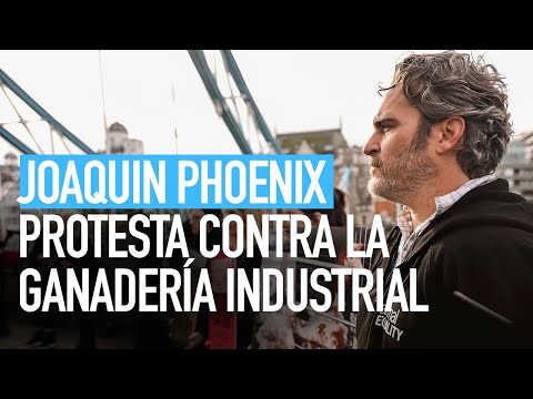 JOAQUIN PHOENIX SE UNE A IGUALDAD ANIMAL EN UNA SORPRENDENTE PROTESTA