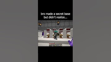bro made a secret base, but didn