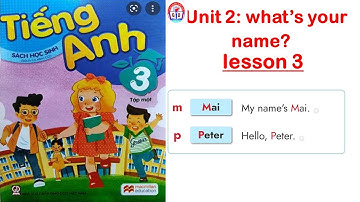 TIẾNG ANH LỚP 3/UNIT 2/LESSON 3/WHAT
