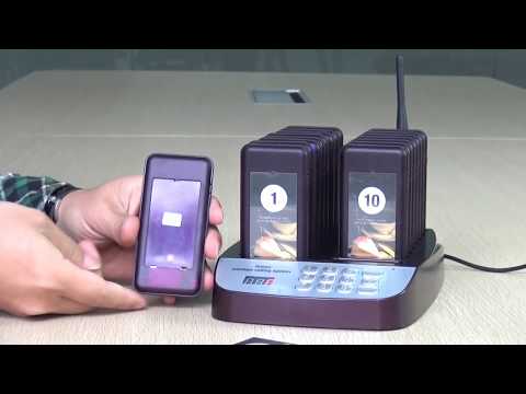 Wireless pager calling system