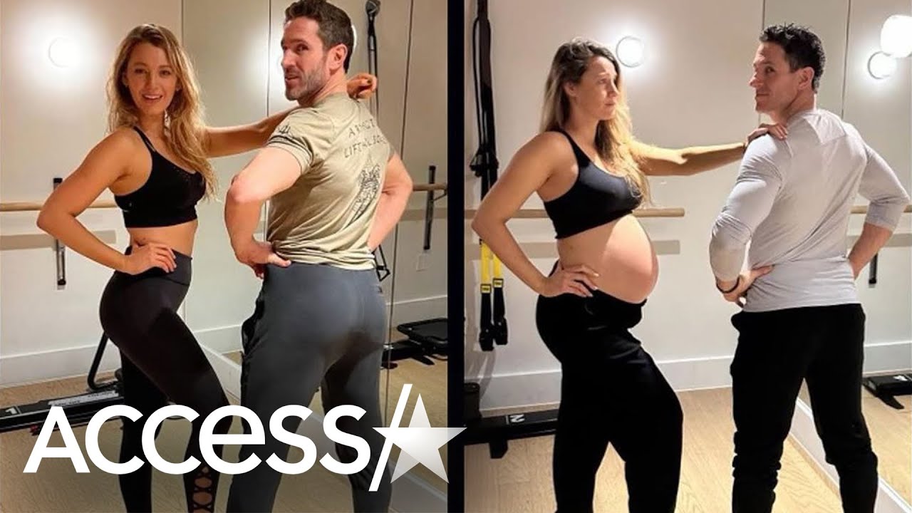 Blake Lively Shows Off Her Baby Bump In Funny Post-Workout Photo