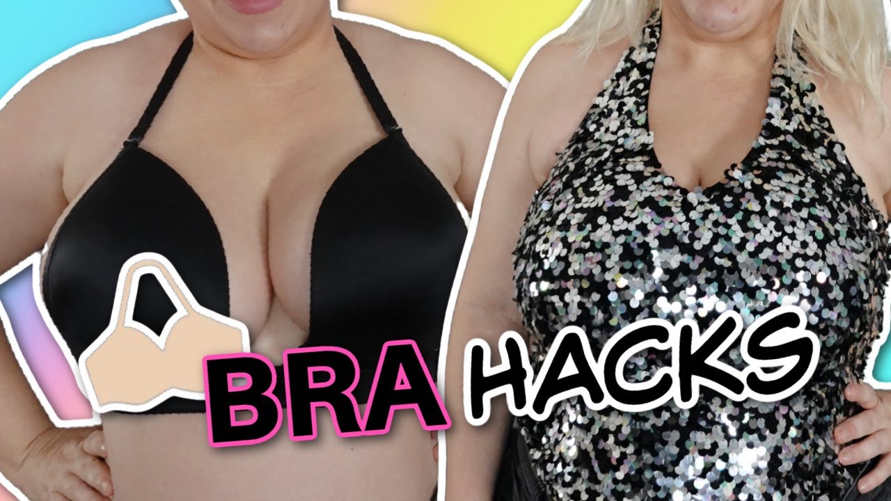 5 BRA HACKS for Halter Tops - BIG Boobs 