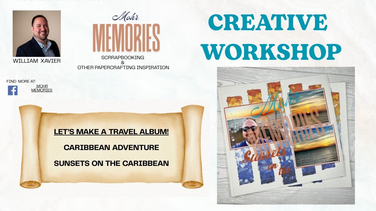 Caribbean Adventure Scrapbook: Sunsets on the Caribbean