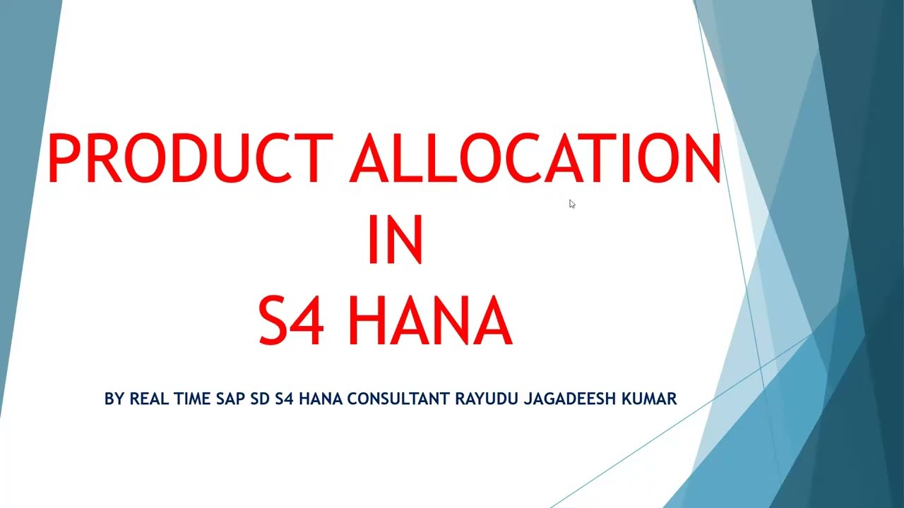 AATP (ADVANCED AVILABLE TO PROMISE) С РАСПРЕДЕЛЕНИЕМ ПРОИЗВОДСТВЕННЫХ РЕСУРСОВ В S4 HANA ВВЕДЕНИЕ