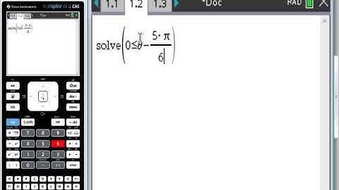 Ti Nspire CAS cosx FInd An Interval Containing Exactly One Cycle