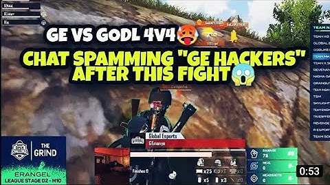 CHAT SPAMMING  GLOBAL ESPORTS HACKING  AFTER THIS 🥵GE VS GODL 4V4 FIGHT IN BMOC GRIND I Guffy Gaming