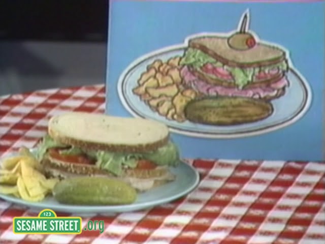 Sesame Street - Grover Serves a Sandwich - Waiter Grover