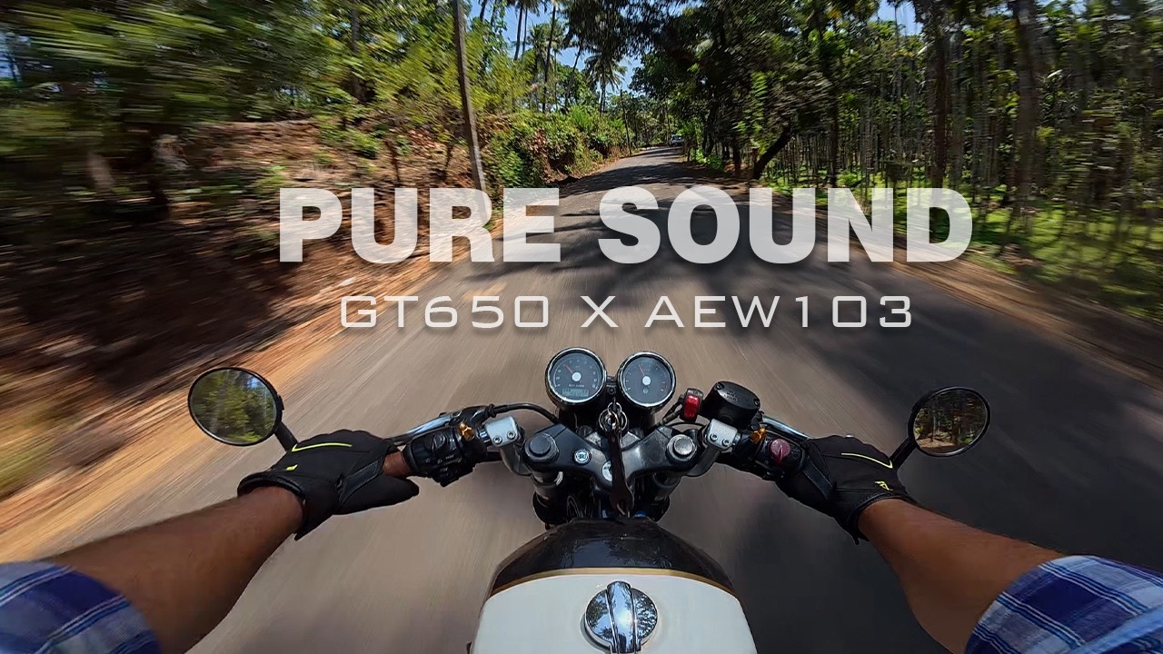 GT 650 RAW RIDE EXPERIENCE | AEW 103 EXHAUST  | POV ASMR