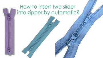 How to make two way nylon zipper? nylon zipper two way slider mounting machine