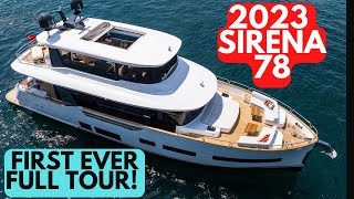 FIRST LOOK: Yacht Walkthrough Tour  2023 Sirena Yachts 78 from Cannes Yachting Festival