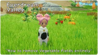 Everdream Valley "How to remove Vegetable Fields entirely"