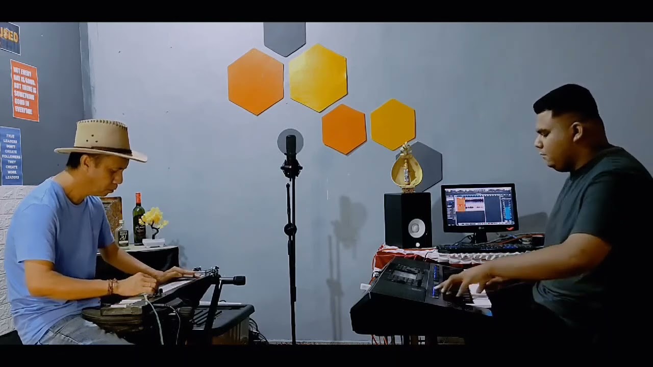 BLUE AMBOINA BAY lap steel guitar (hawaiian) by. PAUL SILA